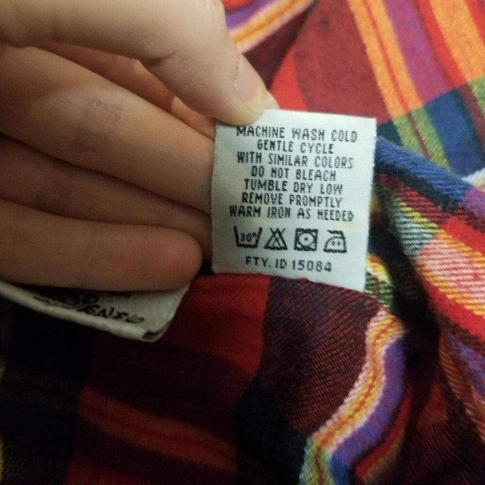 The Disney Store Mickey Mouse Plaid Soft Flannel Sleep Night Button Shirt Sm - Picture 6 of 6